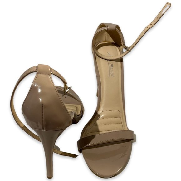 Anne Michelle Women's Nude High Heel Ankle Strap Open Toe Size 10 - Picture 8 of 13